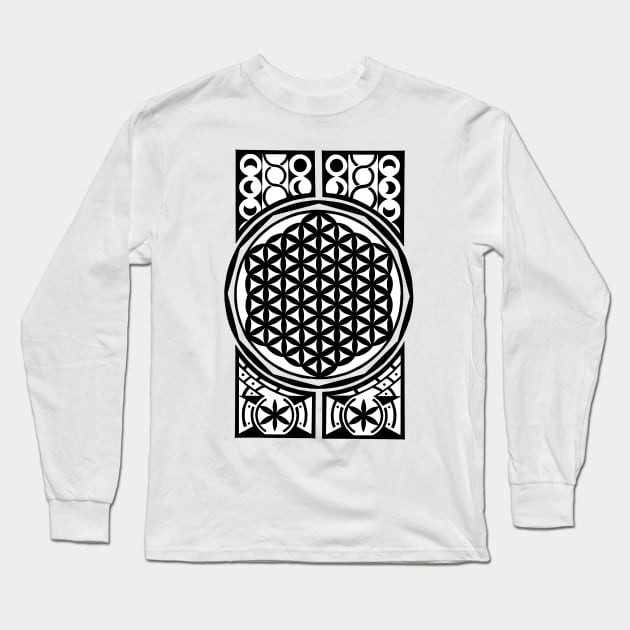 Flower of life Long Sleeve T-Shirt by odinseyecustoms